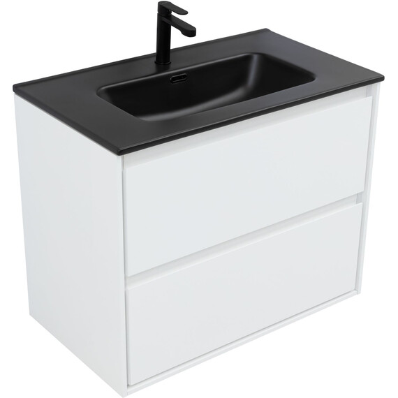 ТУМБА ПОД РАКОВИНУ AQUANET МИЛАН 80 БЕЛЫЙ ГЛЯНЕЦ