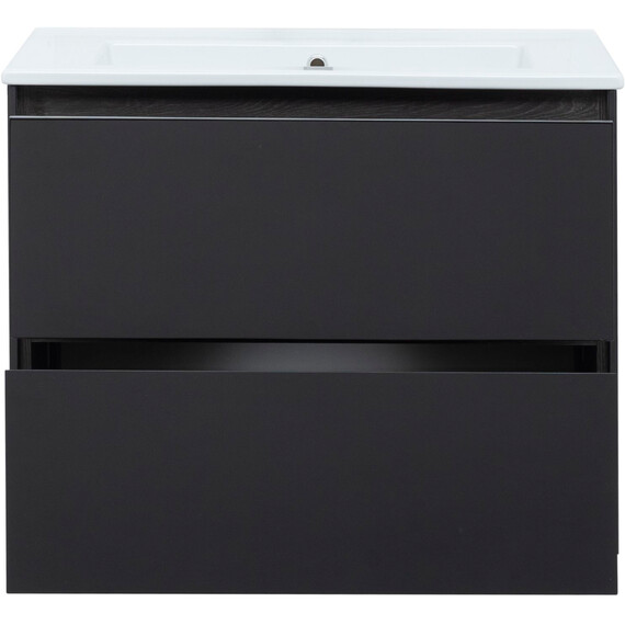 ТУМБА ПОД РАКОВИНУ AQUANET МИЛАН 80 ЧЕРНЫЙ ГЛЯНЕЦ