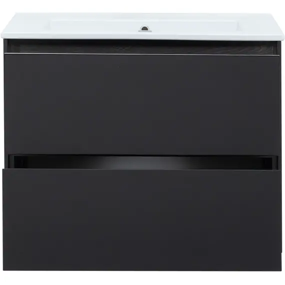 ТУМБА ПОД РАКОВИНУ AQUANET МИЛАН 80 ЧЕРНЫЙ ГЛЯНЕЦ