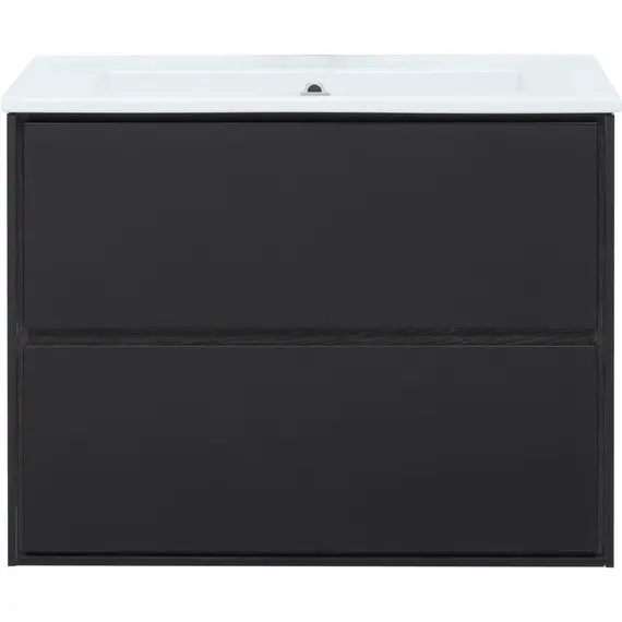 ТУМБА ПОД РАКОВИНУ AQUANET МИЛАН 80 ЧЕРНЫЙ ГЛЯНЕЦ