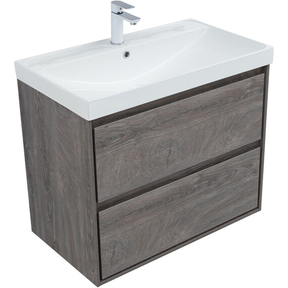 ТУМБА ПОД РАКОВИНУ AQUANET МИЛАН 80 ДУБ РОШЕЛЬЕ