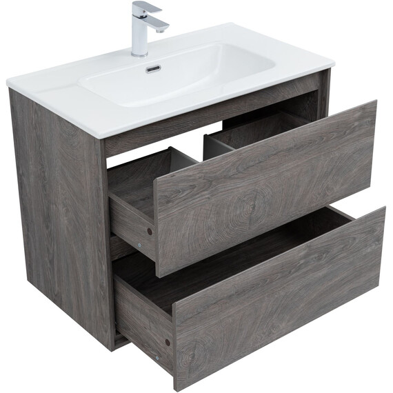 ТУМБА ПОД РАКОВИНУ AQUANET МИЛАН 80 ДУБ РОШЕЛЬЕ