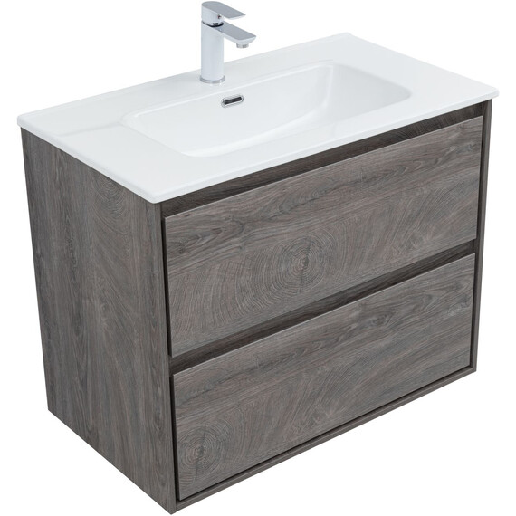 ТУМБА ПОД РАКОВИНУ AQUANET МИЛАН 80 ДУБ РОШЕЛЬЕ