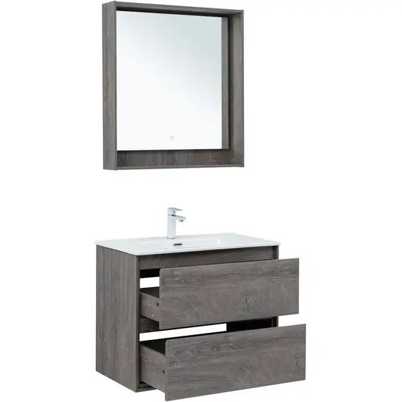 ТУМБА ПОД РАКОВИНУ AQUANET МИЛАН 80 ДУБ РОШЕЛЬЕ