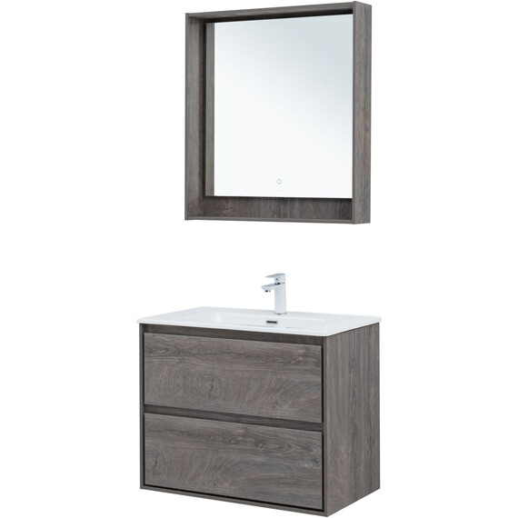 ТУМБА ПОД РАКОВИНУ AQUANET МИЛАН 80 ДУБ РОШЕЛЬЕ