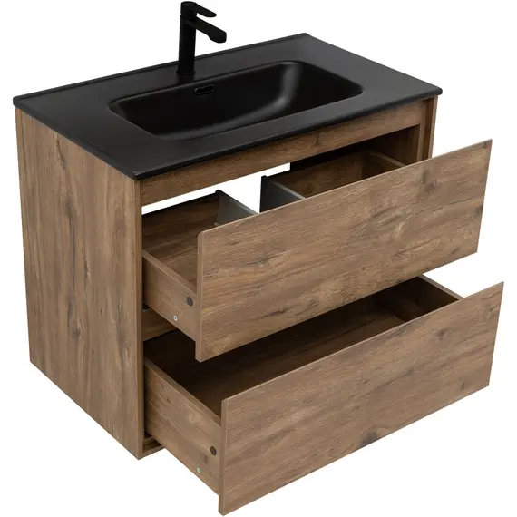 ТУМБА ПОД РАКОВИНУ AQUANET МИЛАН 80 ДУБ РУСТИКАЛЬНЫЙ