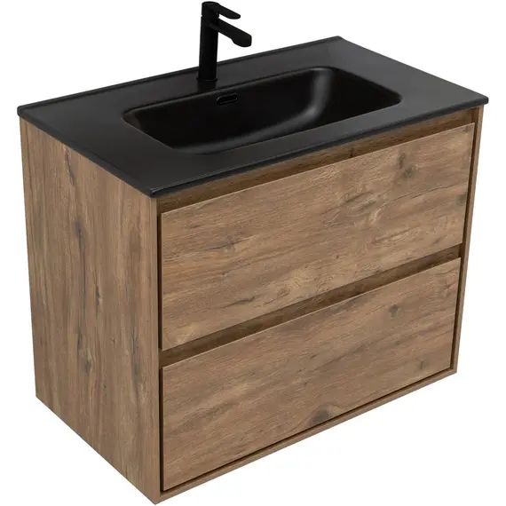 ТУМБА ПОД РАКОВИНУ AQUANET МИЛАН 80 ДУБ РУСТИКАЛЬНЫЙ