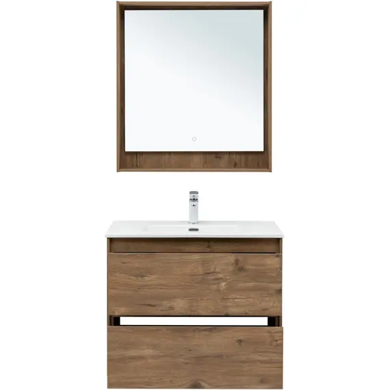 ТУМБА ПОД РАКОВИНУ AQUANET МИЛАН 80 ДУБ РУСТИКАЛЬНЫЙ