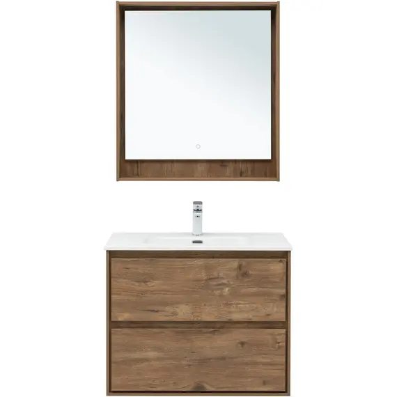 ТУМБА ПОД РАКОВИНУ AQUANET МИЛАН 80 ДУБ РУСТИКАЛЬНЫЙ