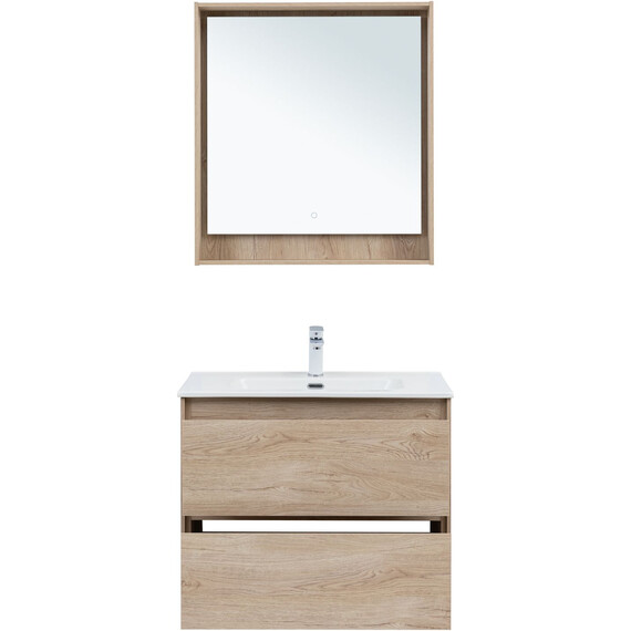 ТУМБА ПОД РАКОВИНУ AQUANET МИЛАН 80 ДУБ СВЕТЛЫЙ