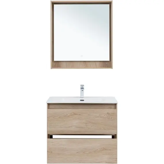 ТУМБА ПОД РАКОВИНУ AQUANET МИЛАН 80 ДУБ СВЕТЛЫЙ