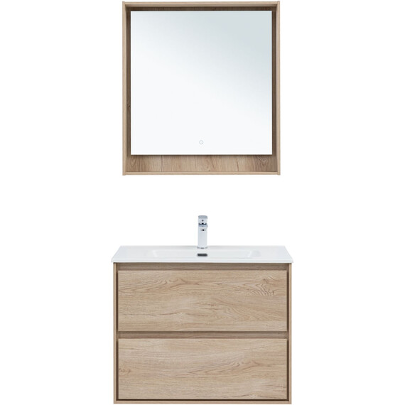 ТУМБА ПОД РАКОВИНУ AQUANET МИЛАН 80 ДУБ СВЕТЛЫЙ