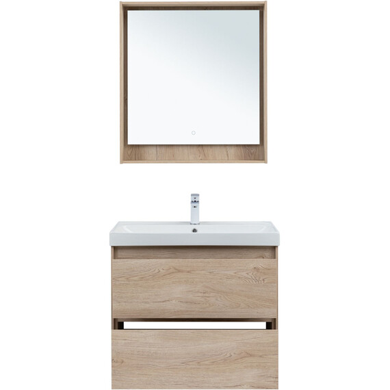 ТУМБА ПОД РАКОВИНУ AQUANET МИЛАН 80 ДУБ СВЕТЛЫЙ