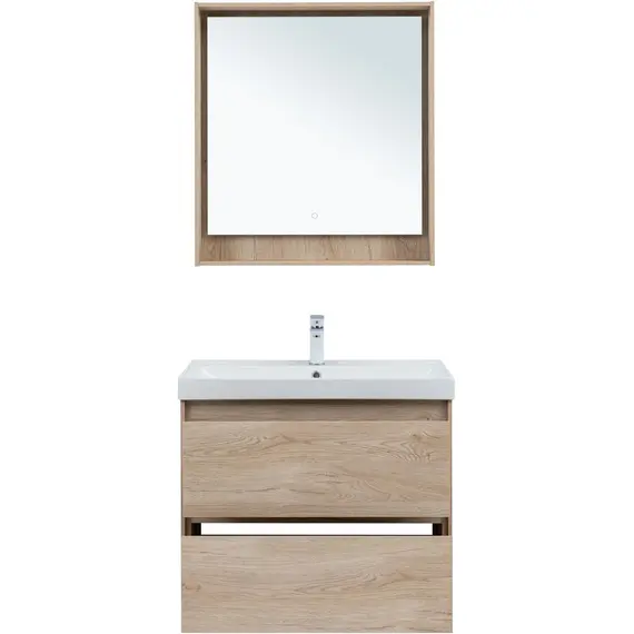 ТУМБА ПОД РАКОВИНУ AQUANET МИЛАН 80 ДУБ СВЕТЛЫЙ