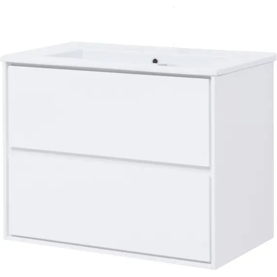 ТУМБА ПОД РАКОВИНУ AQUANET МИЛАН 85 БЕЛЫЙ ГЛЯНЕЦ