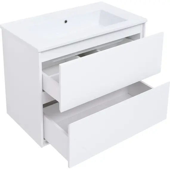 ТУМБА ПОД РАКОВИНУ AQUANET МИЛАН 85 БЕЛЫЙ ГЛЯНЕЦ