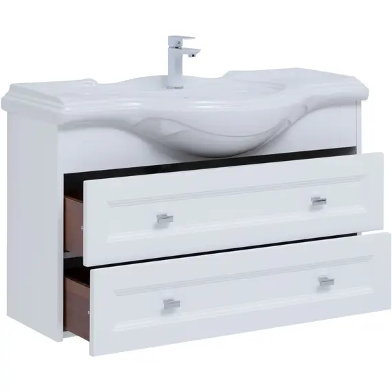 ТУМБА ПОД РАКОВИНУ AQUANET МОНТЕ 85 БЕЛЫЙ МАТОВЫЙ