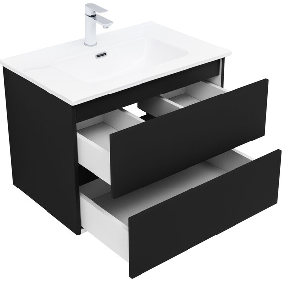 ТУМБА ПОД РАКОВИНУ AQUANET ВЕГА 2.0 70 ЧЕРНЫЙ