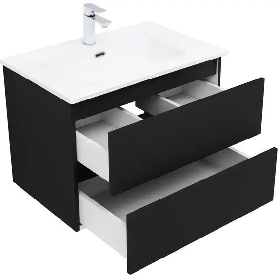 ТУМБА ПОД РАКОВИНУ AQUANET ВЕГА 2.0 70 ЧЕРНЫЙ