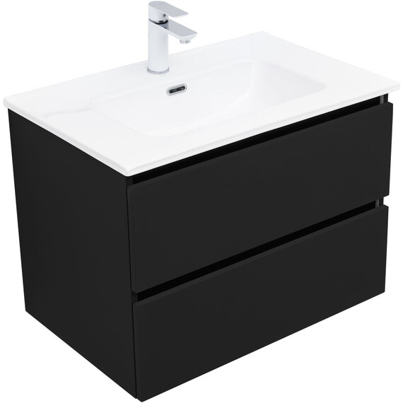 ТУМБА ПОД РАКОВИНУ AQUANET ВЕГА 2.0 70 ЧЕРНЫЙ