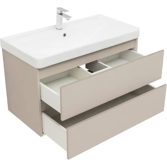 ТУМБА ПОД РАКОВИНУ AQUANET ВЕГА 2.0 90 БЕЖЕВЫЙ