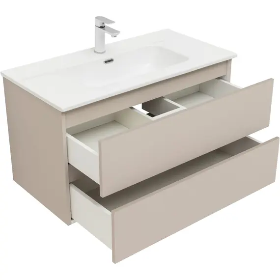 ТУМБА ПОД РАКОВИНУ AQUANET ВЕГА 2.0 90 БЕЖЕВЫЙ