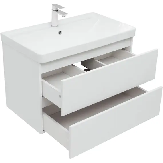 ТУМБА ПОД РАКОВИНУ AQUANET ВЕГА 80 (2 ЯЩИКА)