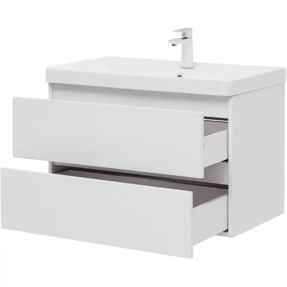 ТУМБА ПОД РАКОВИНУ AQUANET ВЕГА 80 (2 ЯЩИКА)