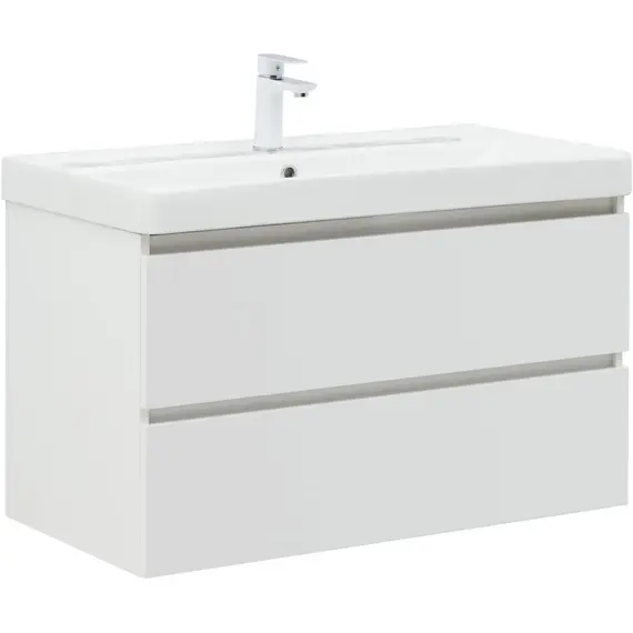 ТУМБА ПОД РАКОВИНУ AQUANET ВЕГА 90 БЕЛЫЙ ГЛЯНЕЦ