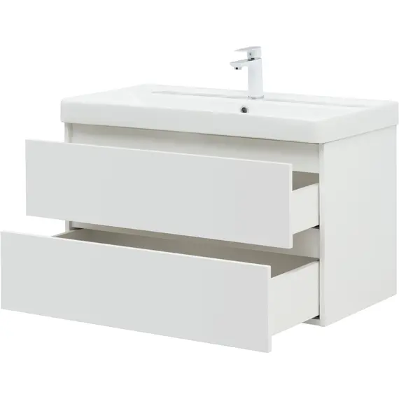 ТУМБА ПОД РАКОВИНУ AQUANET ВЕГА 90 БЕЛЫЙ ГЛЯНЕЦ