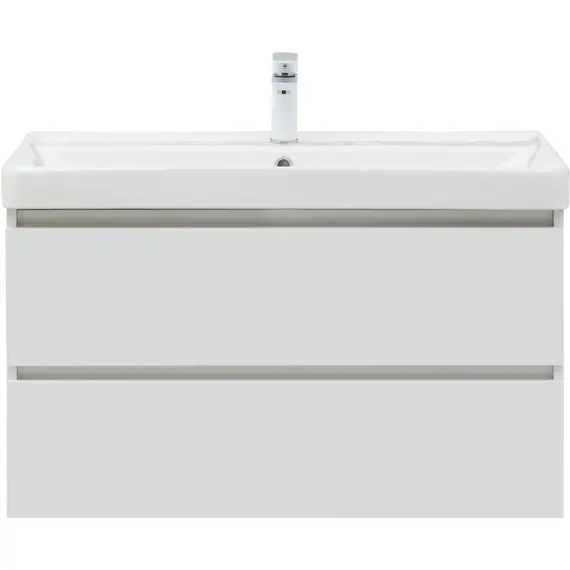 ТУМБА ПОД РАКОВИНУ AQUANET ВЕГА 90 БЕЛЫЙ ГЛЯНЕЦ