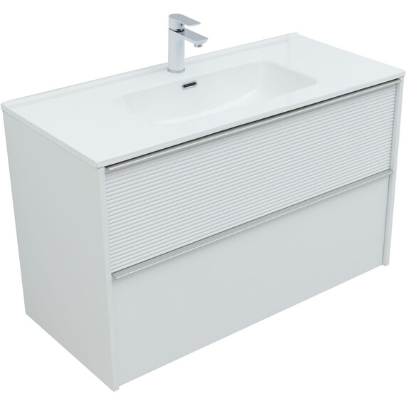 ТУМБА ПОД РАКОВИНУ AQUANET ВИТА 100 БЕЛЫЙ МАТОВЫЙ