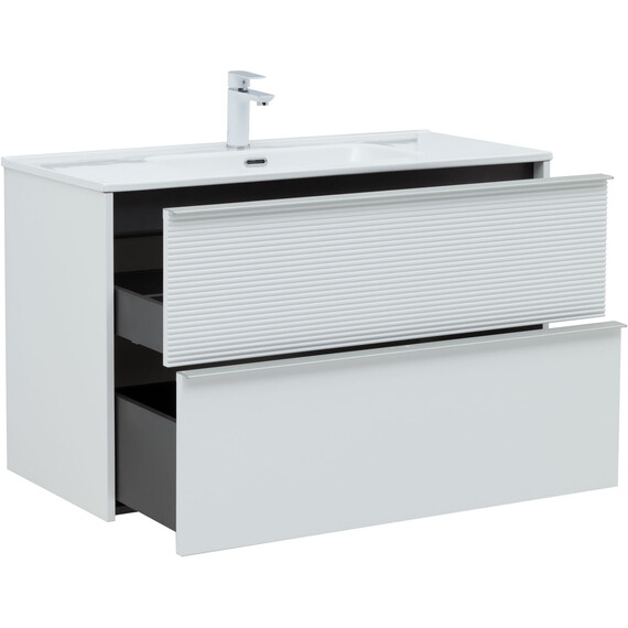 ТУМБА ПОД РАКОВИНУ AQUANET ВИТА 100 БЕЛЫЙ МАТОВЫЙ