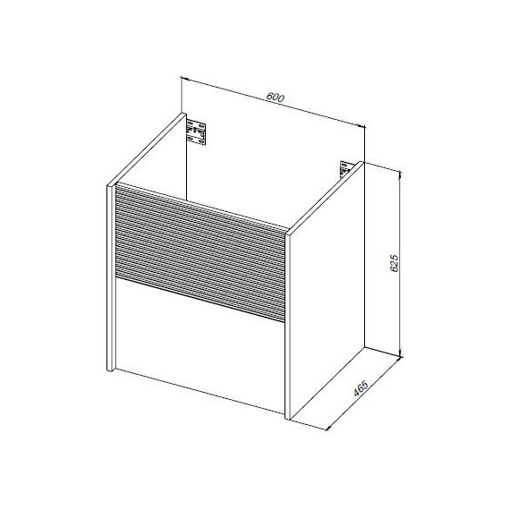 ТУМБА ПОД РАКОВИНУ AQUANET ВИТА 60 БЕЛЫЙ МАТОВЫЙ