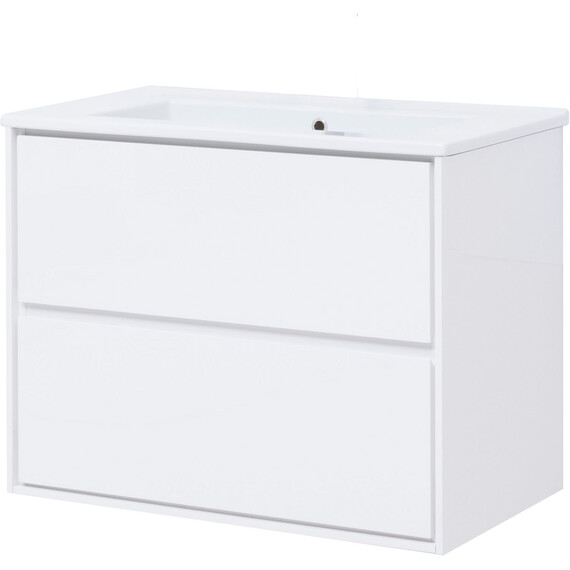 ТУМБА ПОД РАКОВИНУ AQUANET МИЛАН 85 БЕЛЫЙ ГЛЯНЕЦ