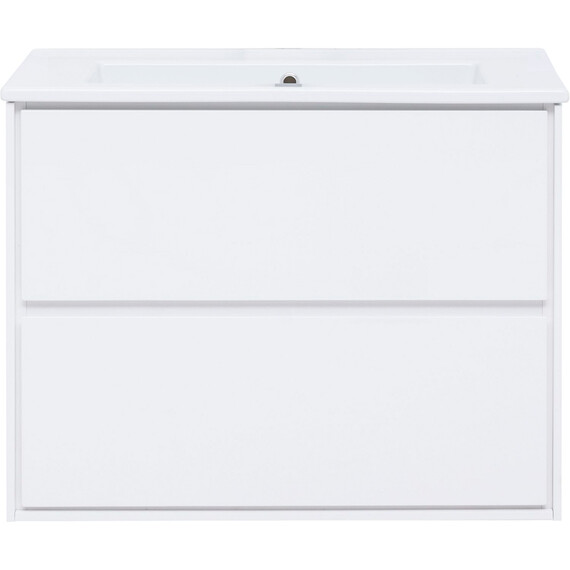 ТУМБА ПОД РАКОВИНУ AQUANET МИЛАН 85 БЕЛЫЙ ГЛЯНЕЦ