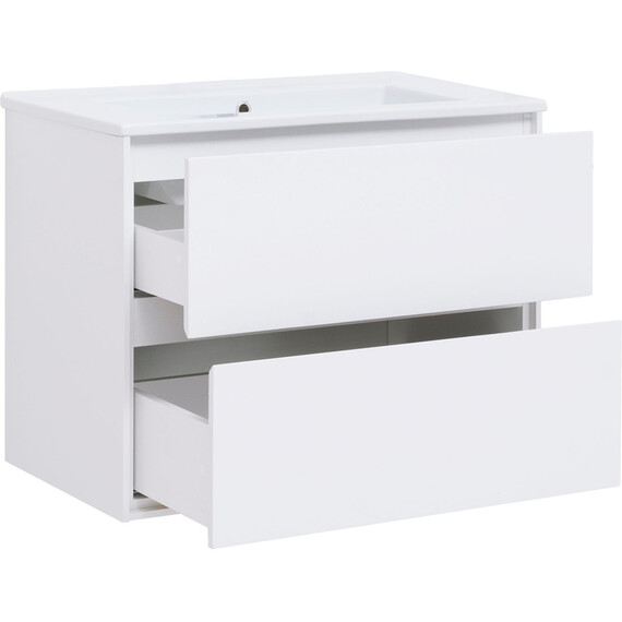 ТУМБА ПОД РАКОВИНУ AQUANET МИЛАН 85 БЕЛЫЙ ГЛЯНЕЦ