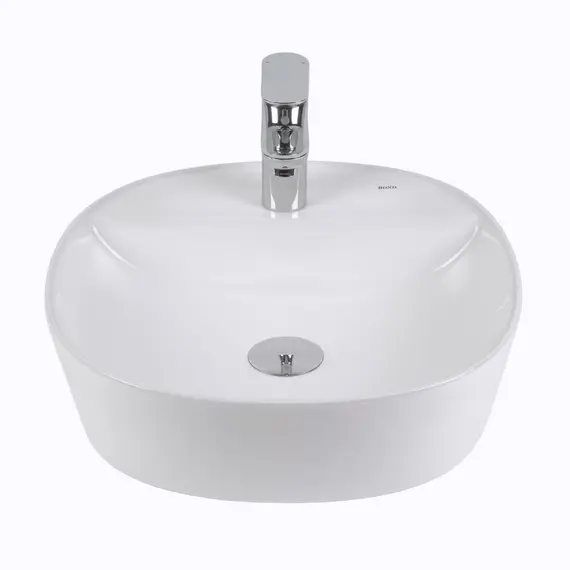 РАКОВИНА НАКЛАДНАЯ BOND S01-410 41*41*11,5СМ БЕЛАЯ С ОТВЕРСТИЕМ ПОД СМЕСИТЕЛЬ