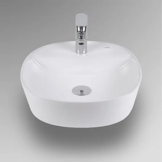 РАКОВИНА НАКЛАДНАЯ BOND S01-410 41*41*11,5СМ БЕЛАЯ С ОТВЕРСТИЕМ ПОД СМЕСИТЕЛЬ