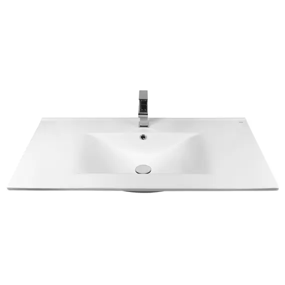 РАКОВИНА ВСТРАИВАЕМАЯ ПРЯМОУГОЛЬНАЯ BOND S05-1000 100*46*17СМ БЕЛАЯ С ПЕРЕЛИВОМ