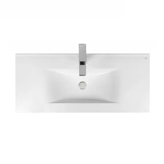 РАКОВИНА ВСТРАИВАЕМАЯ ПРЯМОУГОЛЬНАЯ BOND S05-1000 100*46*17СМ БЕЛАЯ С ПЕРЕЛИВОМ