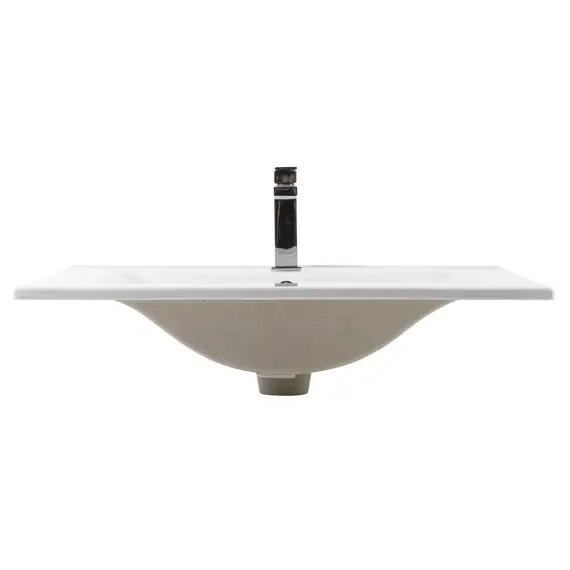 РАКОВИНА ВСТРАИВАЕМАЯ ПРЯМОУГОЛЬНАЯ BOND S05-700 70*46*17СМ БЕЛАЯ С ПЕРЕЛИВОМ