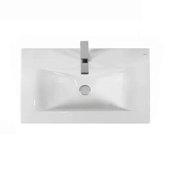 РАКОВИНА ВСТРАИВАЕМАЯ ПРЯМОУГОЛЬНАЯ BOND S05-700 70*46*17СМ БЕЛАЯ С ПЕРЕЛИВОМ