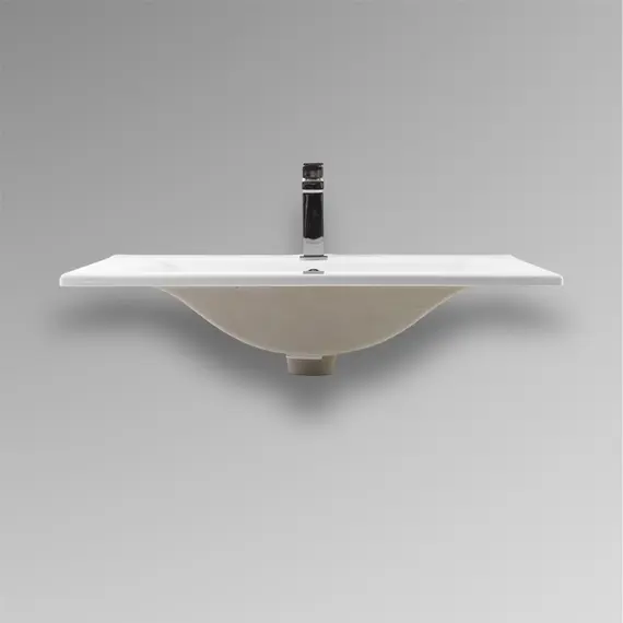 РАКОВИНА ВСТРАИВАЕМАЯ ПРЯМОУГОЛЬНАЯ BOND S05-700 70*46*17СМ БЕЛАЯ С ПЕРЕЛИВОМ