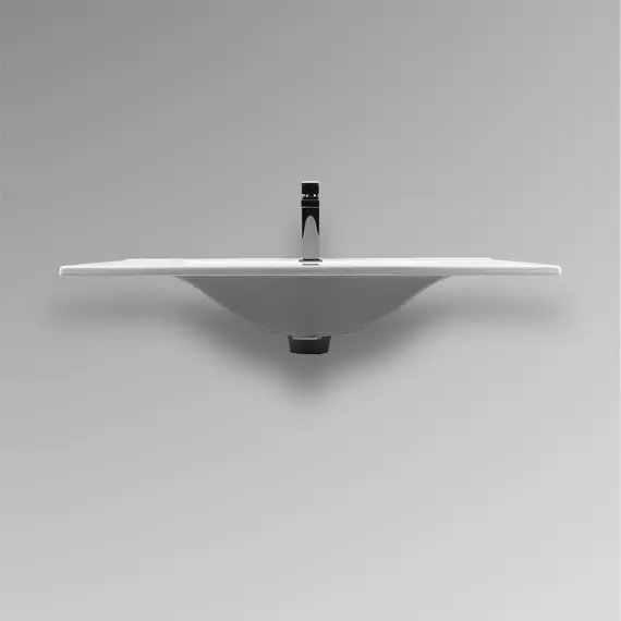 РАКОВИНА ВСТРАИВАЕМАЯ ПРЯМОУГОЛЬНАЯ BOND S05-800 80*46*17СМ БЕЛАЯ С ПЕРЕЛИВОМ