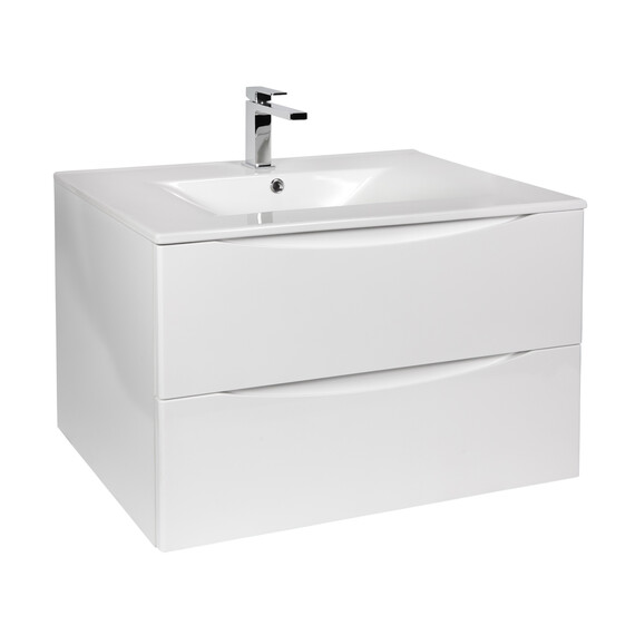 РАКОВИНА ВСТРАИВАЕМАЯ ПРЯМОУГОЛЬНАЯ BOND S05-800 80*46*17СМ БЕЛАЯ С ПЕРЕЛИВОМ