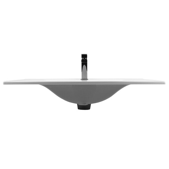 РАКОВИНА ВСТРАИВАЕМАЯ ПРЯМОУГОЛЬНАЯ BOND S05-800 80*46*17СМ БЕЛАЯ С ПЕРЕЛИВОМ