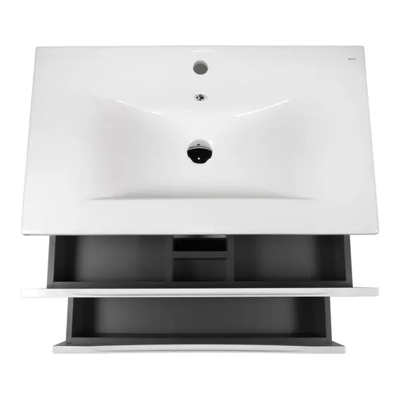 РАКОВИНА ВСТРАИВАЕМАЯ ПРЯМОУГОЛЬНАЯ BOND S05-800 80*46*17СМ БЕЛАЯ С ПЕРЕЛИВОМ