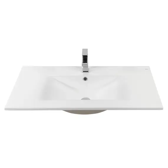 РАКОВИНА ВСТРАИВАЕМАЯ ПРЯМОУГОЛЬНАЯ BOND S05-900 90*46*17СМ БЕЛАЯ С ПЕРЕЛИВОМ