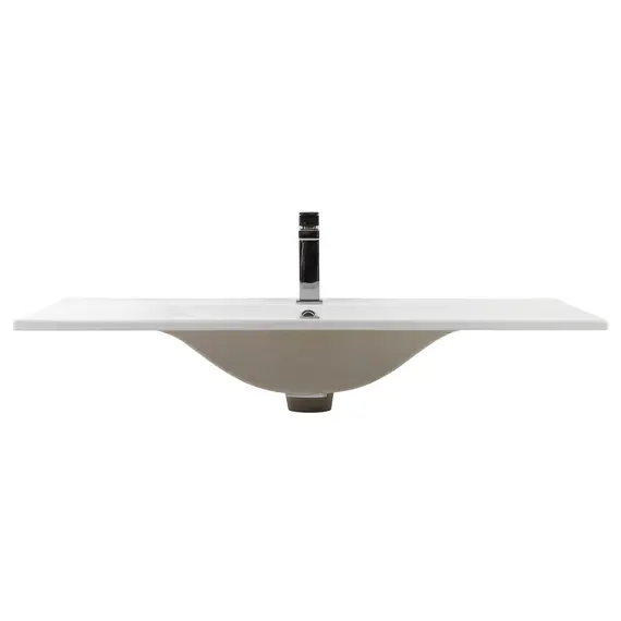 РАКОВИНА ВСТРАИВАЕМАЯ ПРЯМОУГОЛЬНАЯ BOND S05-900 90*46*17СМ БЕЛАЯ С ПЕРЕЛИВОМ